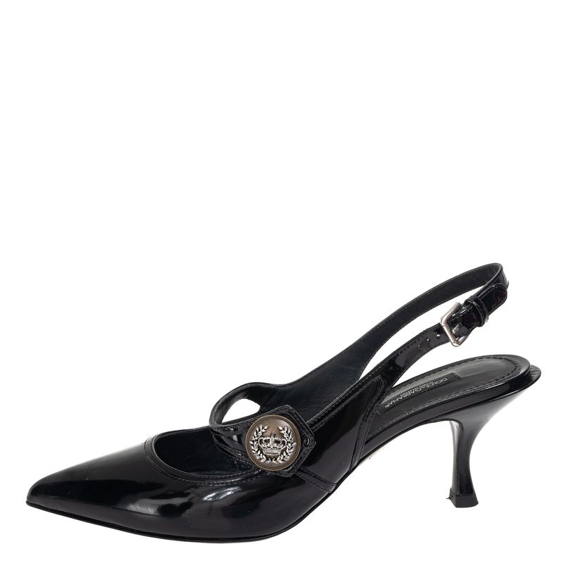 Scarpin-Dolce---Gabbana-Slingback-Preto