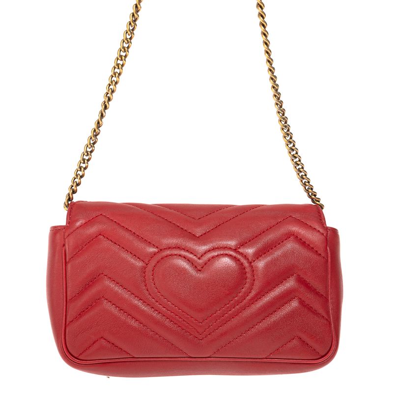 Bolsa-Gucci-GG-Marmont-Super-Mini-Vermelha