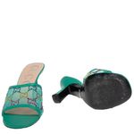 Sandalia-Gucci-Mule-GG-Mesh-Verde