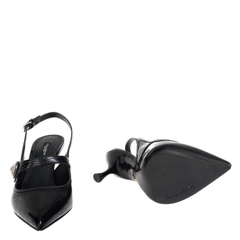 Scarpin-Dolce---Gabbana-Slingback-Preto