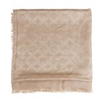 Echarpe-Louis-Vuitton-Monogram-Bege