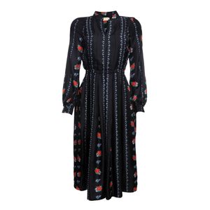 Vestido Tory Burch Floral Preto