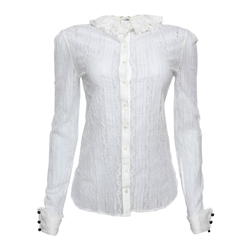 Blusa-Saint-Laurent-Gola-e-Babados