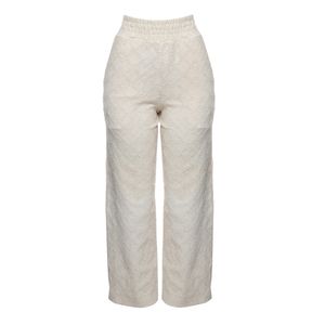 Calça Lolitta Texturizada Creme