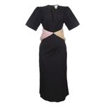 Vestido-Cris-Barros-com-Detalhe-na-Cintura-Preto
