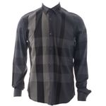 Camisa-Burberry-Xadrez-Cinza-Escuro