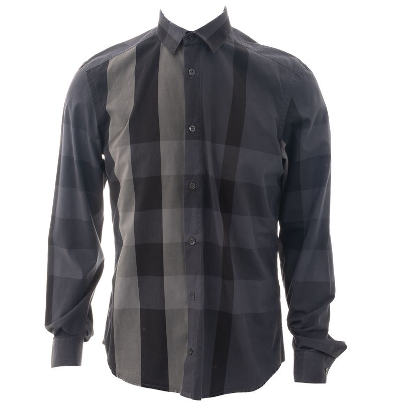 Camisa-Burberry-Xadrez-Cinza-Escuro