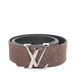 Cinto-Louis-Vuitton-Padronagem-Damier-Marrom