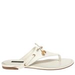 Sandalia-Louis-Vuitton-Rasteira-Damier-Branca-