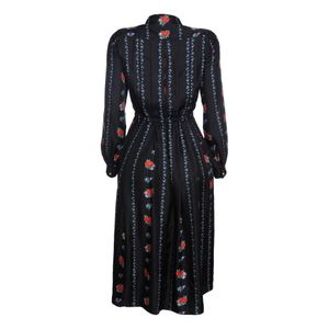 Vestido Tory Burch Floral Preto