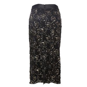 Saia Allmost Vintage Flores Preto