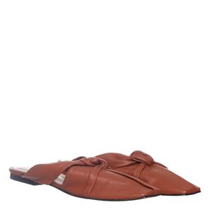 Sapato Framed Mule Beninati Couro Terracota