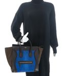 Bolsa-Celine-Luggage-Pelo-Azul-Marrom-e-Preta