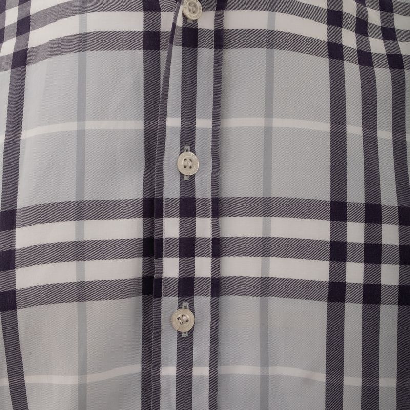 Camisa-Burberry-Xadrez-Azul