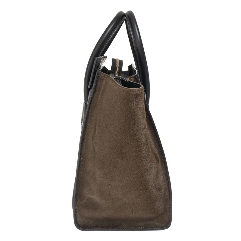 Bolsa-Celine-Luggage-Pelo-Azul-Marrom-e-Preta