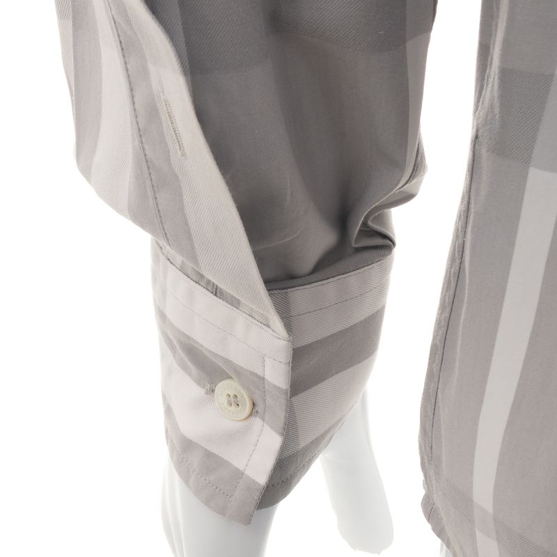 Camisa-Burberry-Xadrez-Cinza-Claro