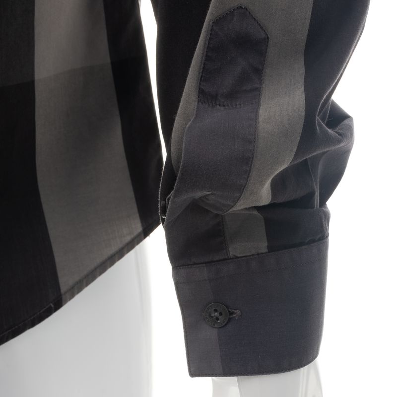 Camisa-Burberry-Xadrez-Cinza-Escuro