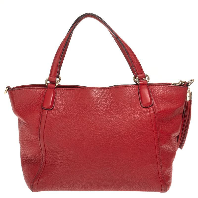 Bolsa-Gucci-Tote-com-Ziper-Vermelha