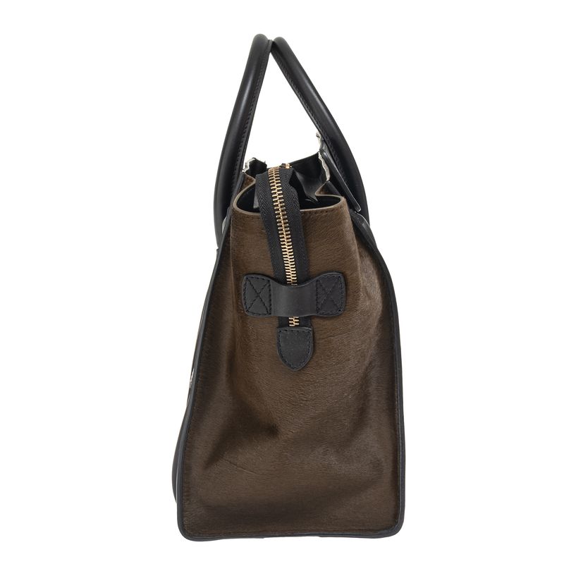 Bolsa-Celine-Luggage-Pelo-Azul-Marrom-e-Preta
