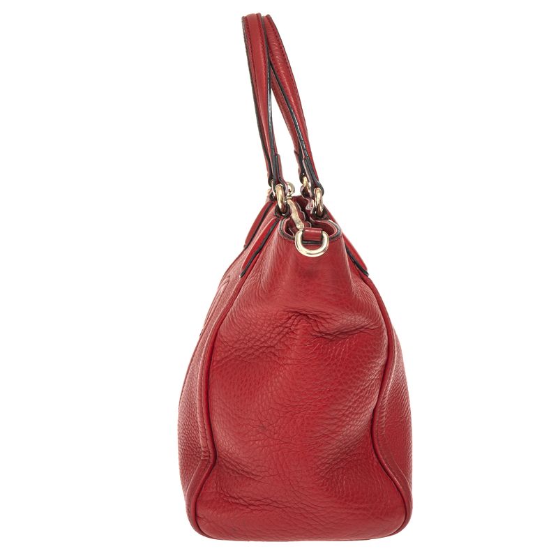 Bolsa-Gucci-Tote-com-Ziper-Vermelha