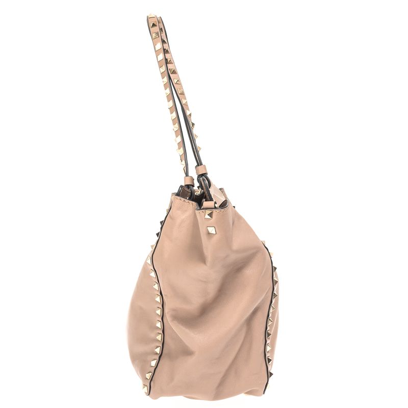 Bolsa-Valentino-Garavani-Tote-Rockstud-Bege
