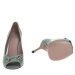 Sapato-Gucci-Peep-Toe-Horsebit-Verde