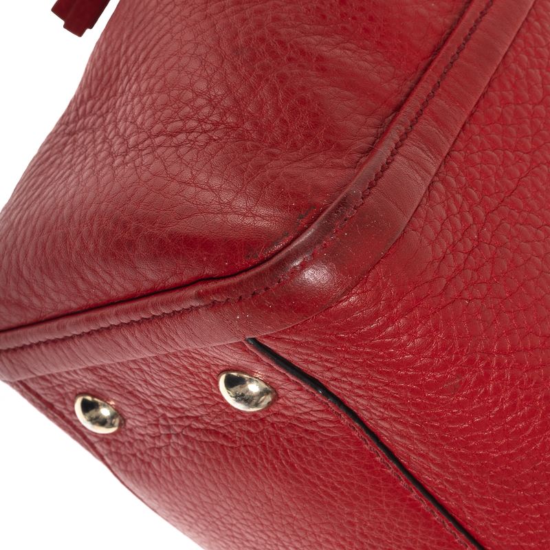 Bolsa-Gucci-Tote-com-Ziper-Vermelha