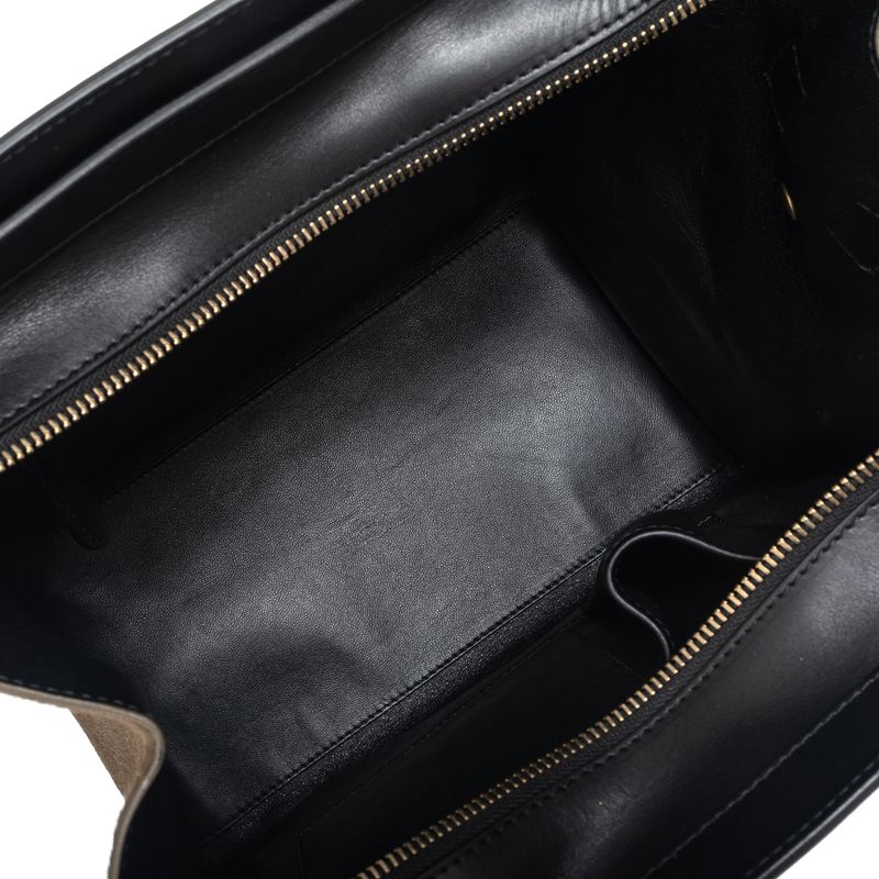 Bolsa-Celine-Luggage-Pelo-Azul-Marrom-e-Preta