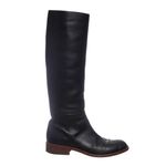 Bota-Celine-Couro-Preto