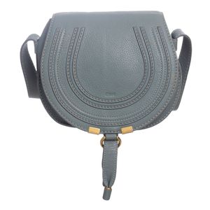 Bolsa Chloé Marcie Pequena Couro Azul
