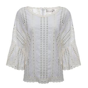Blusa Sophia Hegg Laise Branca