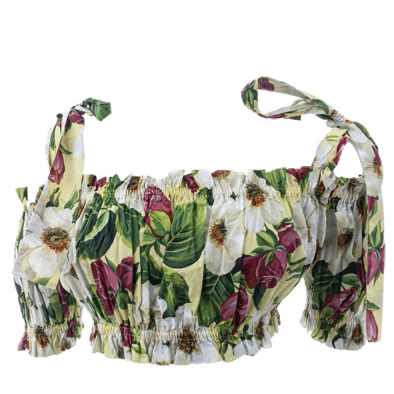 Top-Dolce---Gabbana-Floral-Verde
