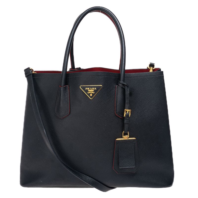 Bolsa-Prada-Double-Media-Preta-