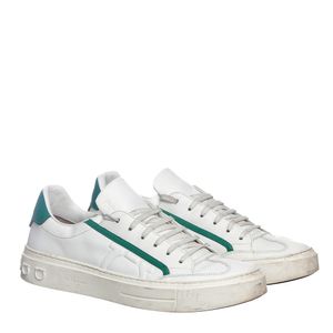 Tênis Salvatore Ferragamo Gancini Branco e Verde