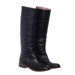 Bota-Celine-Couro-Preto