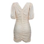 Vestido-Cris-Barros-Curto-Bufante-Bordado-Creme