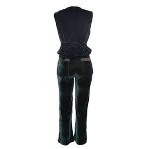 Conjunto Isolda Veludo Verde