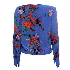 Blusa Diane von Furstenberg Estampada Azul