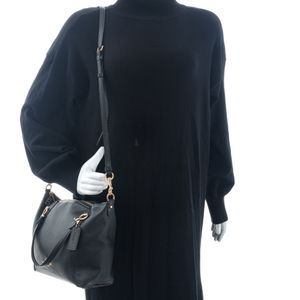 Bolsa Coach Couro Preta