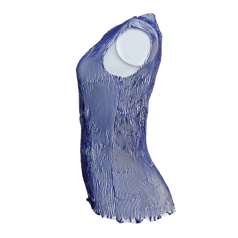 Blusa-Emilio-Pucci-Plissada-Azul-e-Branco-