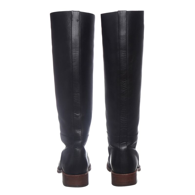Bota-Celine-Couro-Preto