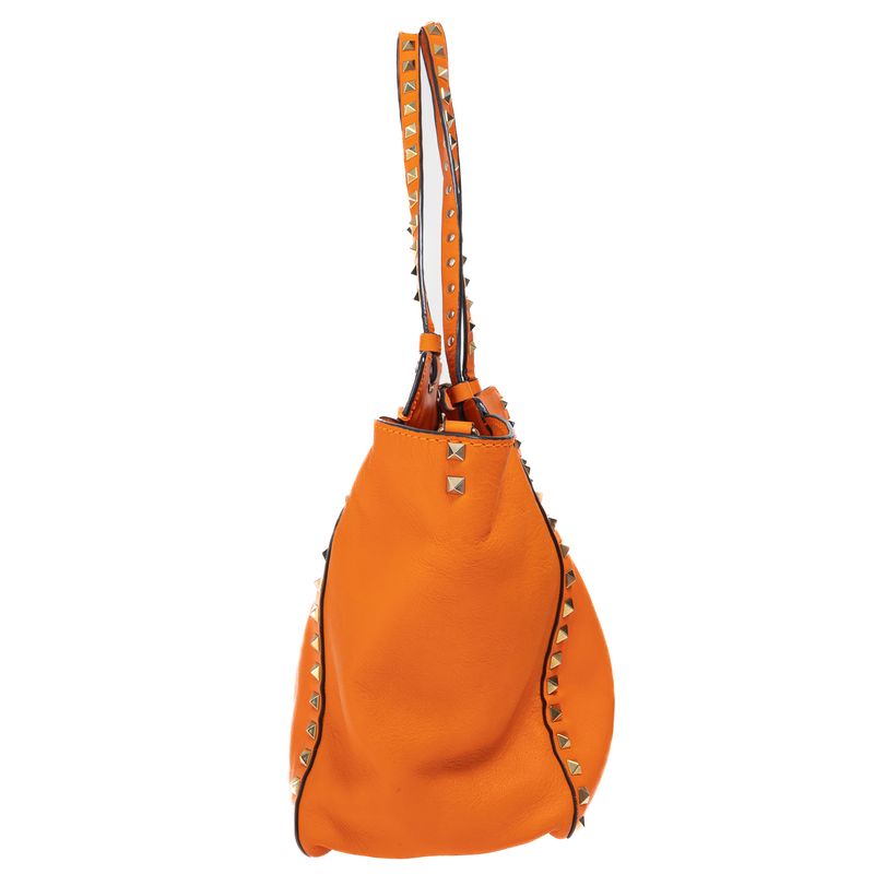 Bolsa-Valentino-Garavani-Tote-Rockstud-Laranja-