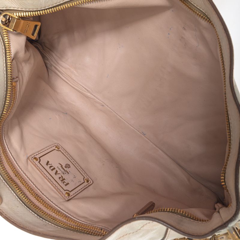 Bolsa-Prada-Couro-Creme