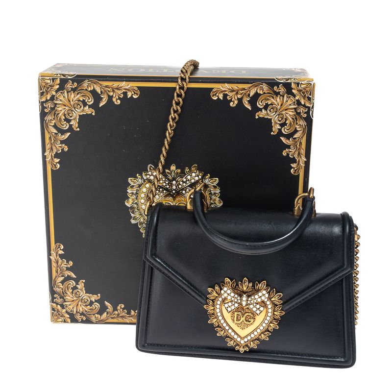 Bolsa-Dolce---Gabbana-Devotion-Pequena-Preta