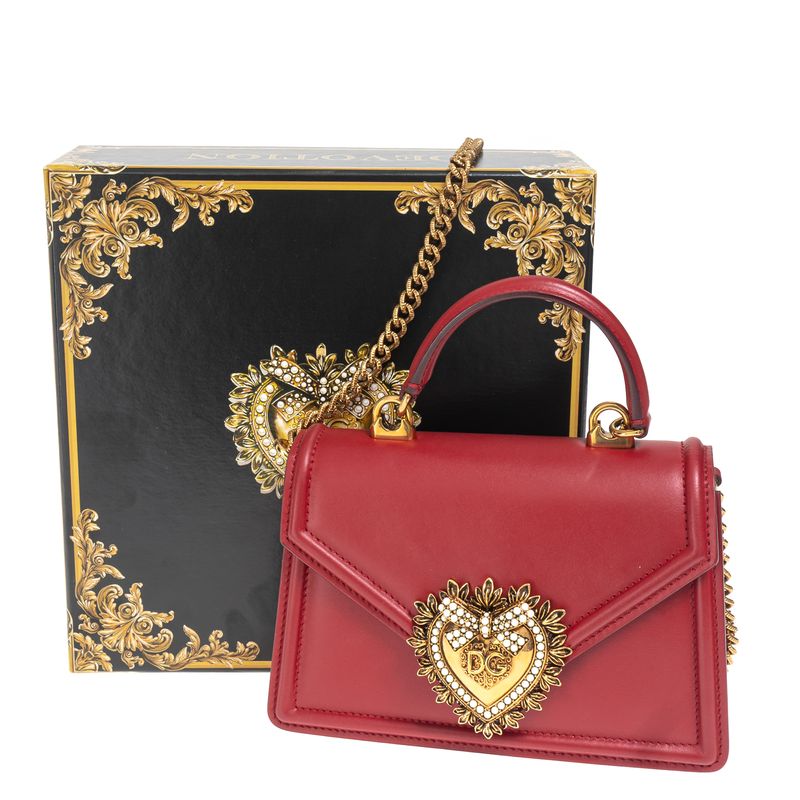 Bolsa-Dolce---Gabbana-Devotion-Pequena-Vermelha