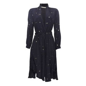 Vestido Waiwai + Betina de Luca Detalhe Dourado Azul