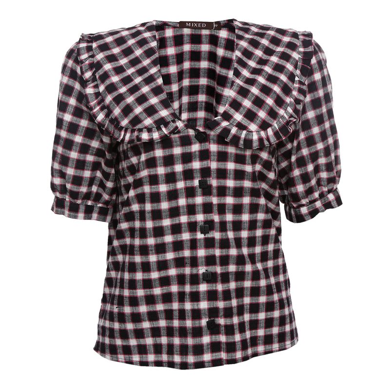 Blusa-Mixed-Detalhe-Gola-Xadrez-Preta-