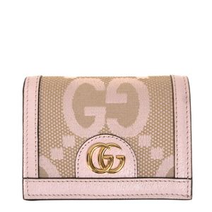 Carteira Gucci Ophidia com Intarsia Monogramada Rosa