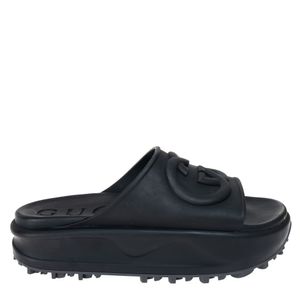 Slide Gucci Plataforma Preto