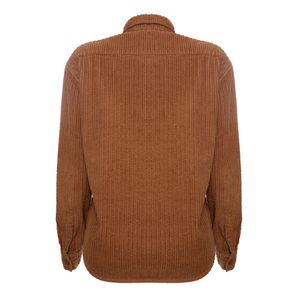 Camisa Handred Veludo Cotelê Caramelo